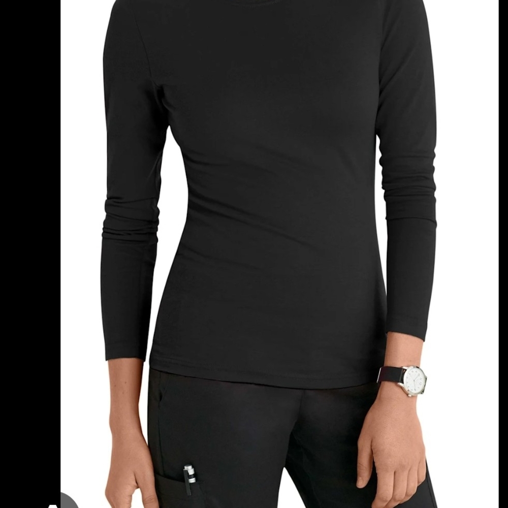 Black Fitted Bodysuit with Long Sleeves